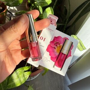 Clarins Lip Comfort Hydrating & Plumping Oil – 04 Pitaya – Mini Size – NWB